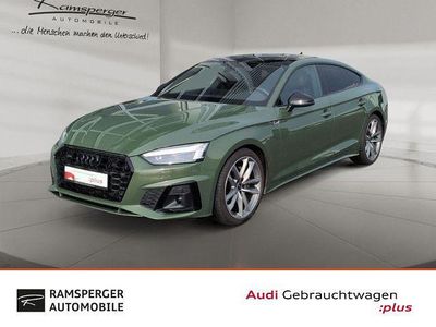 Distriktgrün metallic Gebraucht 2021 Audi A5 Sportback Ambiente Kleinwagen | 35.880 € (Teuer)