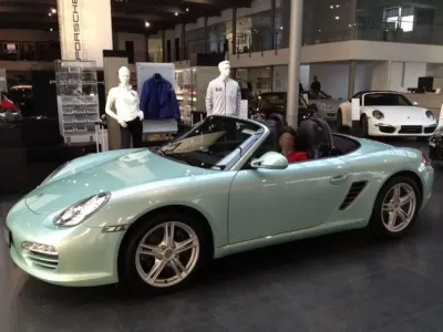 Used Porsche Boxster 256 HP (188 kW) 2009 Green Cabriolet