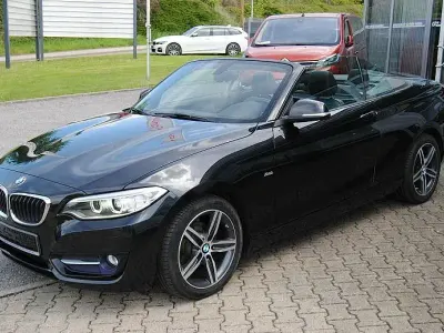 Gebraucht BMW 218 Sport Line 136 PS (100 kW) 2016 Schwarz Cabrio