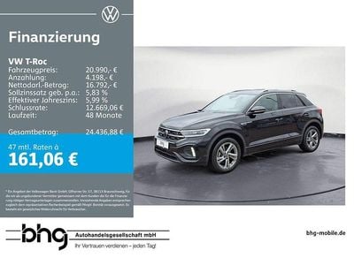 Gebraucht VW T-Roc R-line 110 PS (80 kW) 2023 Schwarz SUV
