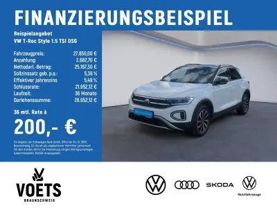 Gebraucht VW T-Roc Style 150 PS (110 kW) 2025 Weiß SUV