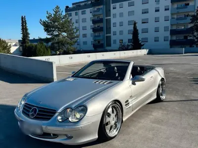 Gebraucht Mercedes SL500 306 PS (225 kW) 2002 Silber Cabrio