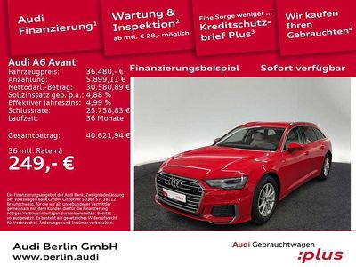 Gebraucht Audi A6 Ambiente 204 PS (150 kW) 2023 Tangorot metallic Kombi