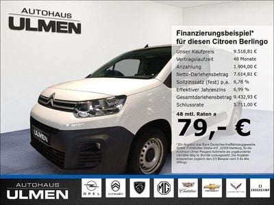 Gebraucht Citroën Berlingo 75 PS (55 kW) 2019 Weiss Van / Kleinbus