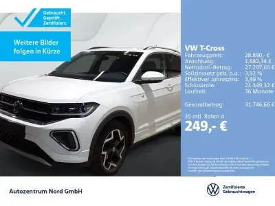 Brugt VW T-Cross R-line 150 HK (110 kW) 2025 Hvid SUV