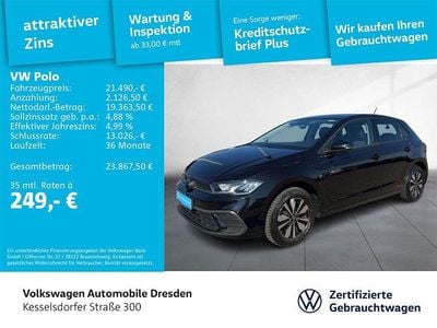 Gebraucht VW Polo Move 95 PS (69 kW) 2023 Deep black perleffekt Kleinwagen