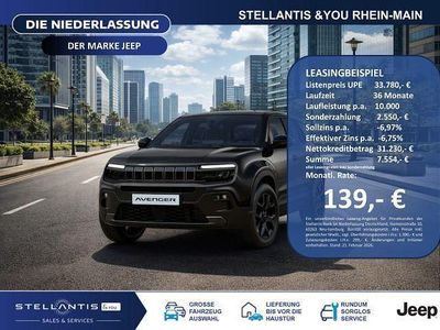 Neu Jeep Avenger Overland 136 PS (100 kW) 2026 Schwarz SUV