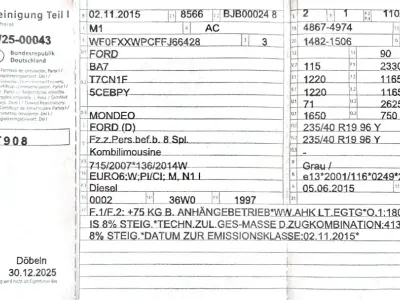 Gebraucht Ford Mondeo 150 PS (110 kW) 2015 Grau Kombi