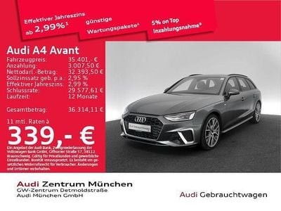 Daytonagrau perleffekt Gebraucht 2023 Audi A4 S-Line Kombi | 35.401 € (Fairer Preis)