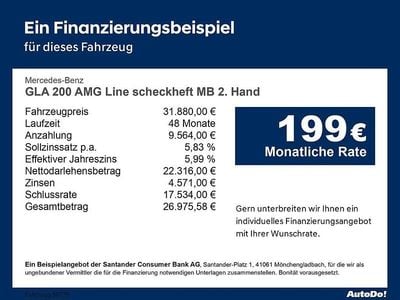 Gebraucht Mercedes GLA200 AMG line 163 PS (119 kW) 2022 Schwarz SUV