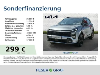 Neu Kia Sportage GT-Line 179 PS (131 kW) 2025 Lunarsilber/schwarz SUV