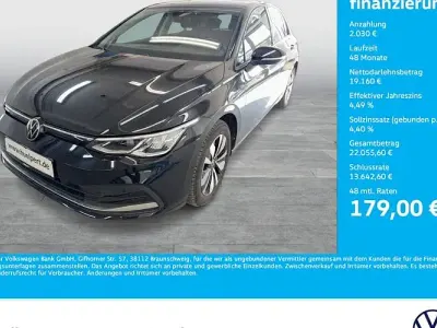 Gebraucht VW Golf VIII Move 131 PS (96 kW) 2024 Schwarz Limousine