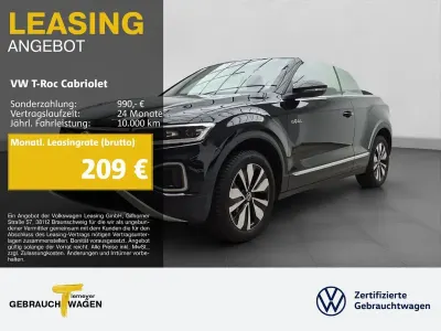 Gebraucht VW T-Roc Cabriolet Goal 116 PS (85 kW) 2025 Schwarz Cabrio