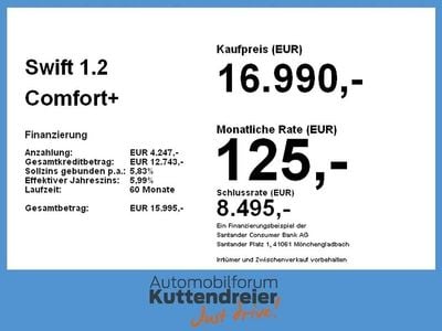 Caravan ivory Gebraucht 2024 Suzuki Swift Comfort Kleinwagen | 16.990 € (Guter Preis)