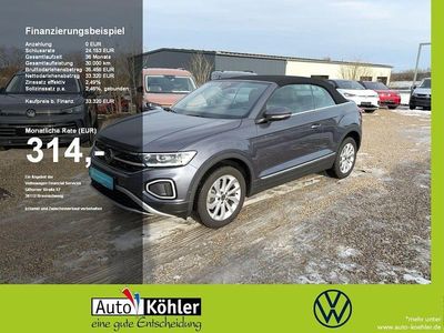 Gebraucht VW T-Roc Cabriolet Style 150 PS (110 kW) 2025 Rauchgrau (metallic) Cabrio