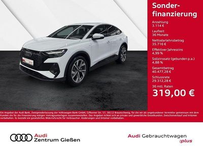 Weiß Gebraucht 2023 Audi Q4 Sportback e-tron S-Line SUV | 38.830 € (Fairer Preis)