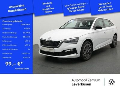 Schwarz / moonweiß perleffekt (metallic) Gebraucht 2019 Skoda Scala Style Kleinwagen | 18.680 € (Fairer Preis)