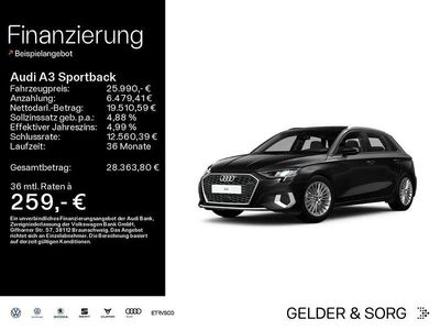 Gebraucht Audi A3 Advanced 150 PS (110 kW) 2022 Mythosschwarz metallic Limousine