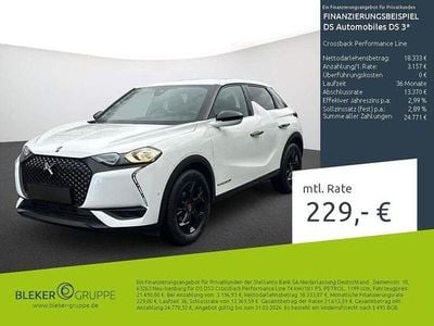 Begagnad DS Automobiles DS3 Crossback Performance 102 HK (75 kW) 2022 Vit SUV