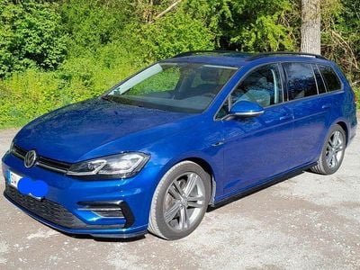 Brugt VW Golf VII R-line 150 HK (110 kW) 2018 Blå Stationcar