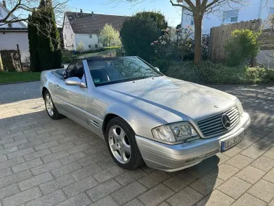 Second-hand Mercedes SL320 224 CP (164 kW) 2000 Argintiu Cabrio