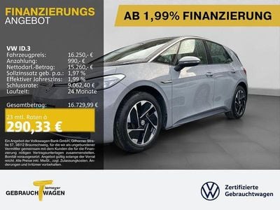 Grau Gebraucht 2021 VW ID.3 Pro Kleinwagen | 16.250 € (Fairer Preis)