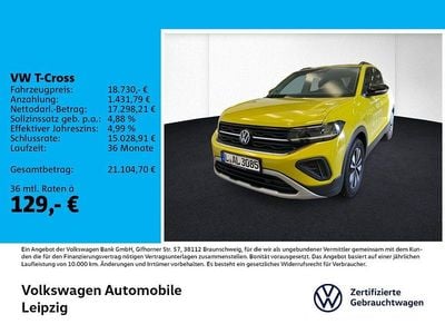 Gelb Gebraucht 2024 VW T-Cross Goal SUV | 18.730 € (Guter Preis)