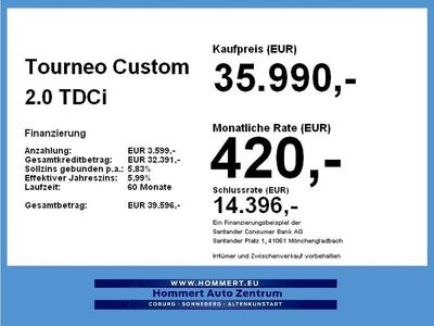 Gebraucht Ford Tourneo Custom Titanium 150 PS (110 kW) 2022 Obsidianschwarz (metallic) Van