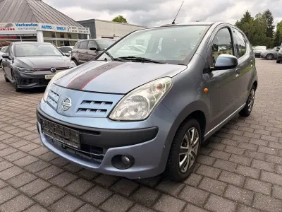 Gebraucht Nissan Pixo Acenta 68 PS (50 kW) 2009 Blau Kleinwagen