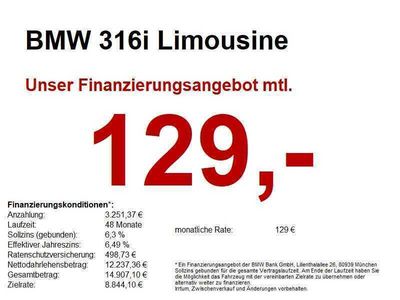 gebraucht BMW 316 i Limousine NAVI KLIMA PDC MFL BLUETOOTH