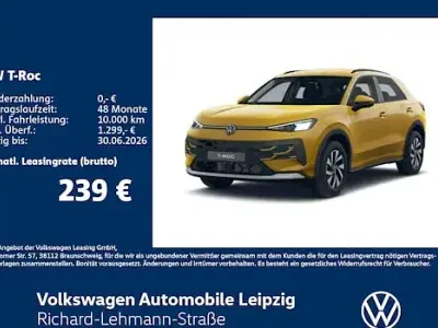 Neu VW T-Roc Life 116 PS (85 kW) 2025 Gelb SUV