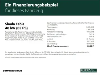 Gebraucht Skoda Fabia Active 65 PS (47 kW) 2023 Silber Kleinwagen