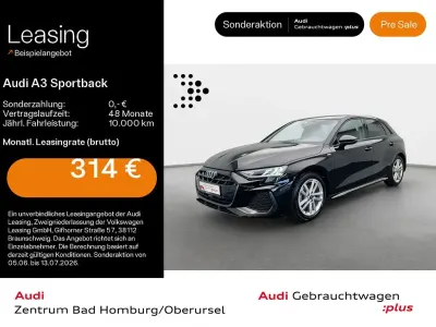 Brugt Audi A3 S-Line 150 HK (110 kW) 2025 Sort Sedan