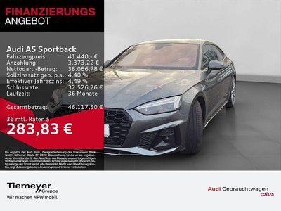 Grau Gebraucht 2024 Audi A5 Sportback S-Line Kleinwagen | 41.440 € (Fairer Preis)