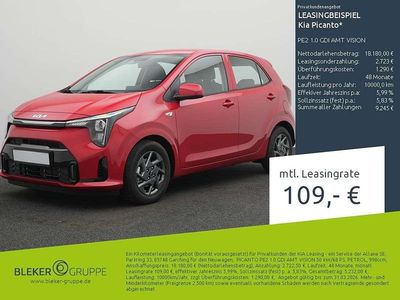 Neu Kia Picanto Vision 68 PS (50 kW) 2025 (beg) signal red Kleinwagen