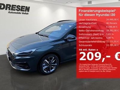 Neu Hyundai i30 Advantage 101 PS (74 kW) 2025 Grün (cypress green / mic) Kombi
