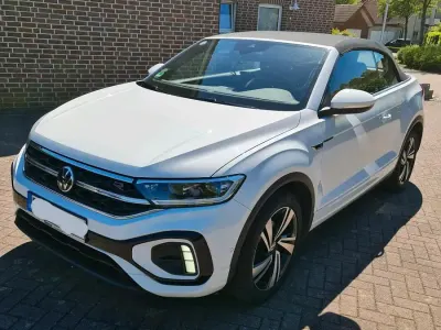 Gebraucht VW T-Roc Cabriolet R-line 150 PS (110 kW) 2022 Weiß Cabrio