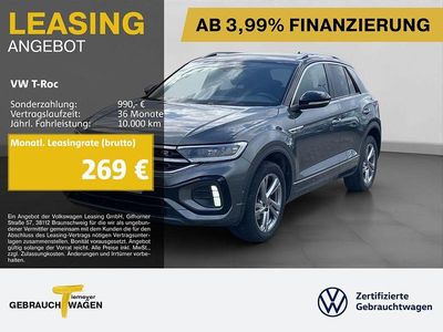 Second-hand VW T-Roc R-line 110 CP (80 kW) 2023 Gri SUV