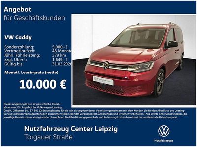 Neu VW Caddy 122 PS (89 kW) 2025 Rot Van / Kleinbus