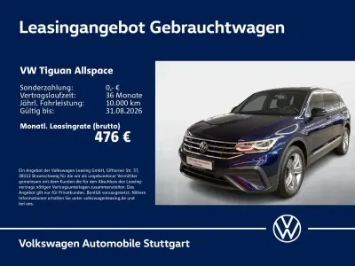 Gebraucht VW Tiguan Allspace Life 200 PS (147 kW) 2023 Atlantic blue metallic SUV