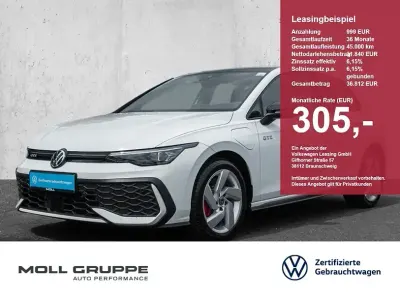 Gebraucht VW Golf VIII GTE 272 PS (200 kW) 2025 Pure white schwarz (metallic) Limousine