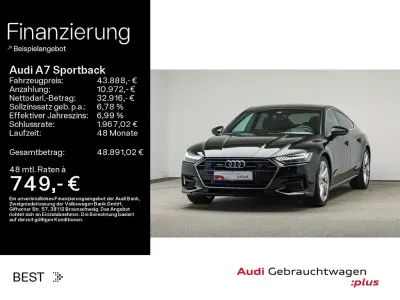 Gebraucht Audi A7 Sportback Ambiente 204 PS (150 kW) 2023 Schwarz mythosschwarz metallic (metallic) Kleinwagen