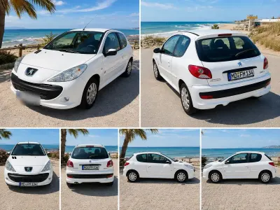 Gebraucht Peugeot 206 60 PS (44 kW) 2013 Weiß Kleinwagen