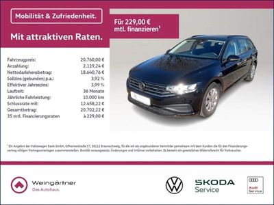 Gebraucht VW Passat Conceptline 150 PS (110 kW) 2022 Schwarz Kombi