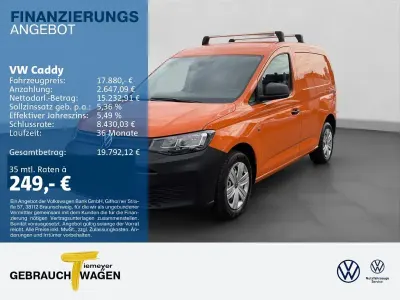Gebraucht VW Caddy 114 PS (83 kW) 2021 Orange Van / Kleinbus