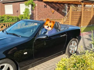 Gebraucht Mercedes SLK200 136 PS (100 kW) 2000 Schwarz Cabrio
