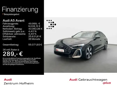 Gebraucht Audi A5 Edition .1 204 PS (150 kW) 2025 Mythosschwarz metallic Kombi