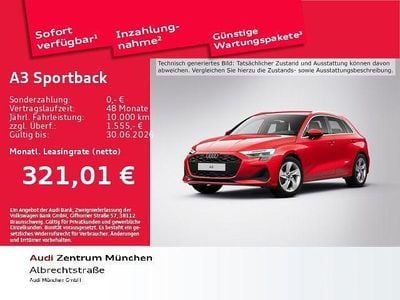 Neu Audi A3 Sport 150 PS (110 kW) 2026 Rot Limousine