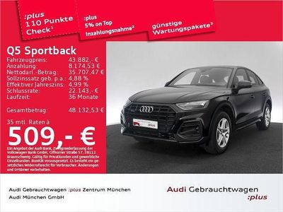 Gebraucht Audi Q5 Sportback S-Line 299 PS (219 kW) 2023 Schwarz SUV