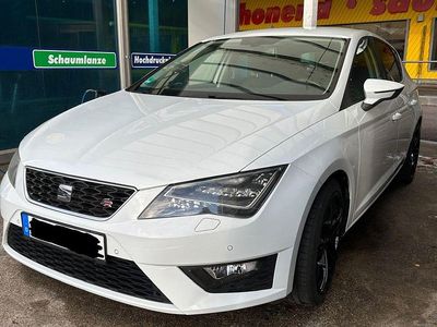Usata Seat Leon FR 150 CV (110 kW) 2014 Bianco Berlina